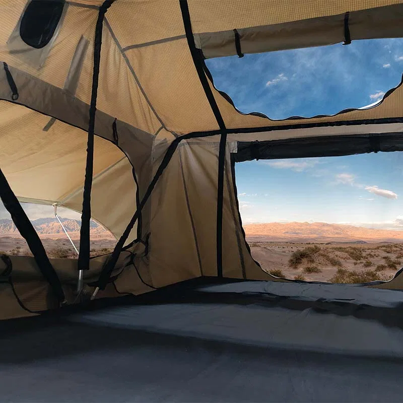 18119933 – OVERLAND VCL Tent, Car Top 56.5 Inch Length x 94.5 Inch Width x 51 Inch Height Sleeps 3 Adults Polyester C...